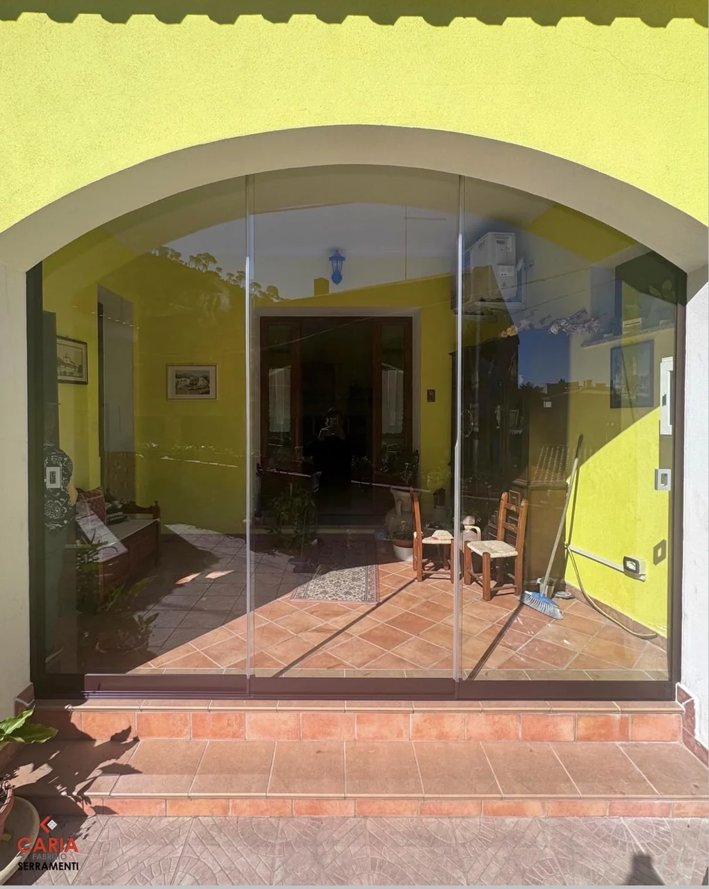 Vetrata panoramica — realizzazione Caria — foto 1